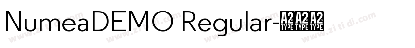 NumeaDEMO Regular字体转换 NumeaDEMO Regular字体转换